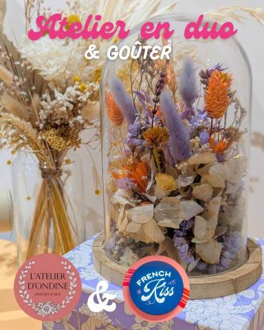 Atelier Gout� grande cloche de fleur s�ch�es en duo