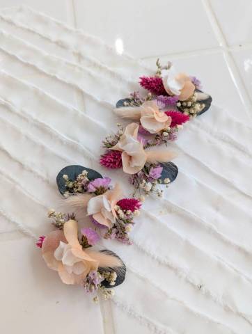 Bracelet en fleurs s�ch�es