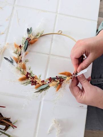 Atelier Petite couronne de fleur sches