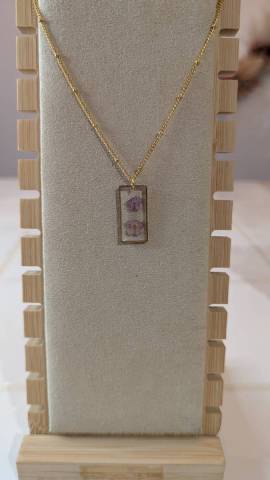 Collier Myosotis Rectangle