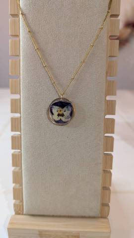 Collier Pens�e violet