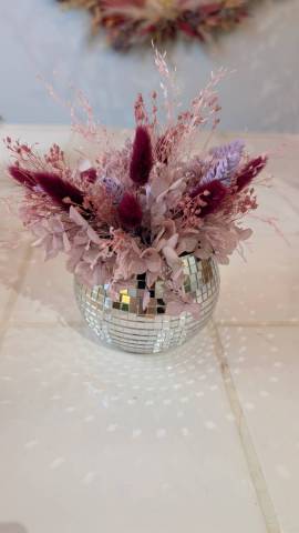 Boule disco violette